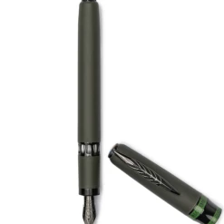 Outlet ❤️ Pineider Alchemist Zeolite Fountain Pen, Krakatoa Green, Extra Fine 14K Nib 🥰