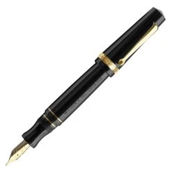 Best Pirce 😉 Maiora Aventus Onice Fountain Pen, Mirror Black & Gold, Medium Nib 🎉