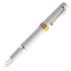 Best Pirce ???? Maiora Mytho K Dama Fountain Pen, Polished White & Gold, Medium 14K Nib ????