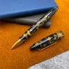 Budget ⭐ Tibaldi Bononia Rollerball Pen, Black & Gold, 18K Gold Plated Trim 🥰