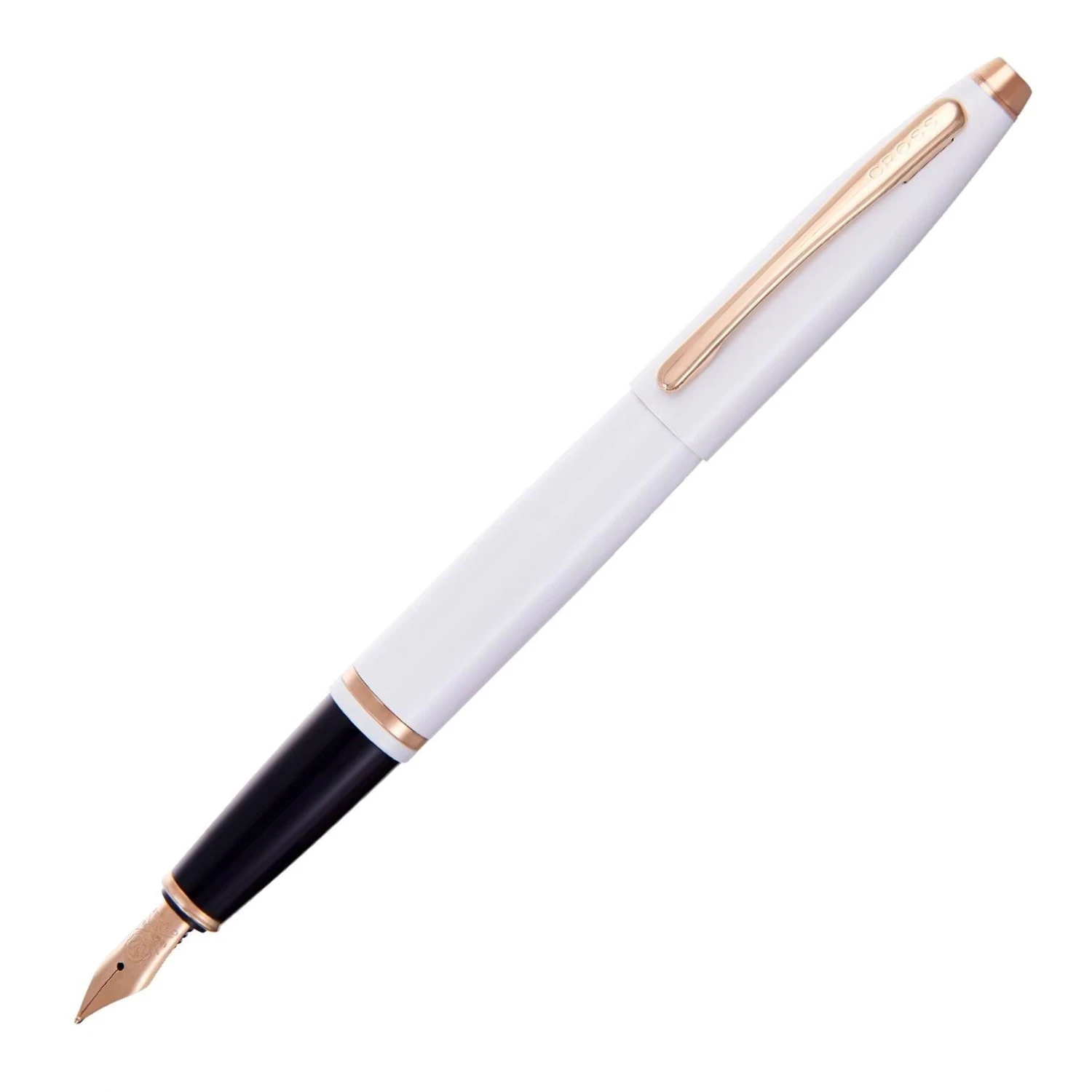 Best reviews of π€© Cross Calais Fountain Pen, White & Rose Gold, Medium Nib π