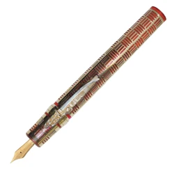 Deals 😀 Stipula Davinci Fosco Maraini LE Capless Fountain Pen, Red & Gold, Ultra-Fine 14kt Sti-Flex Nib ✨