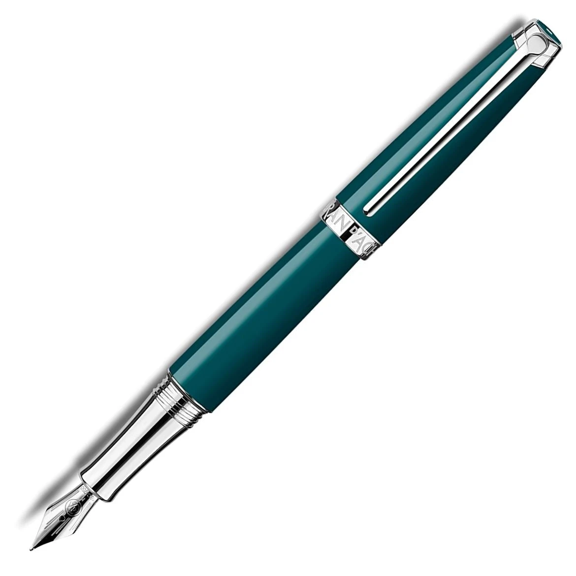 New π― Caran D'Ache Caran Dache Leman V2 Fountain Pen, Amazon Green, 18k Nib π