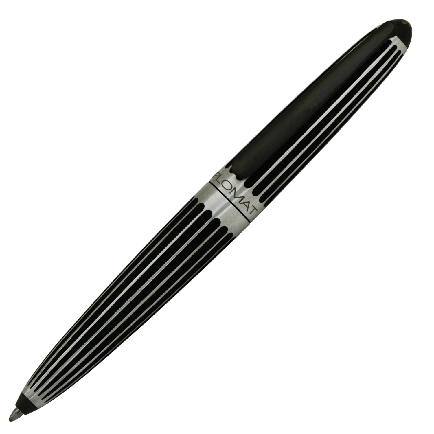 Outlet 🔔 Diplomat Aero Stripes Black Ballpoint Pen, Schmidt Easy Flow 9000 Ink 😉
