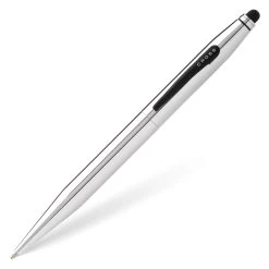 Brand new 🔔 Cross Tech 2 Ballpoint Pen & Stylus, Chrome & Black 😀