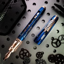 Coupon 🛒 Pineider Limited Edition Arman Blue Trilogy Fountain Pen 😉