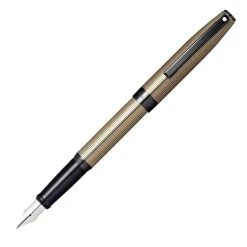 Best deal 🔔 Sheaffer Sagaris Fountain Pen, Fluted Gold, Medium Nib 🎉
