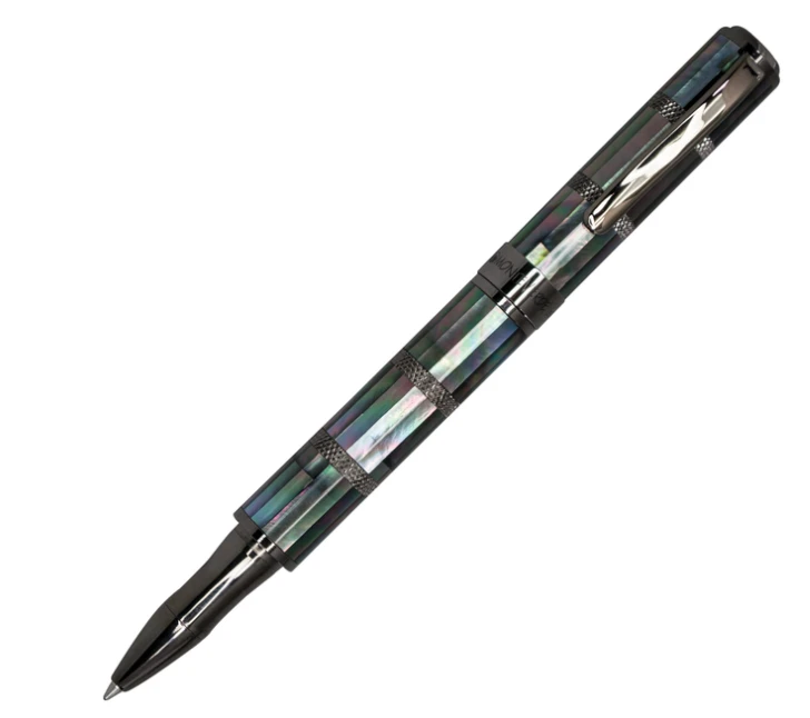 Deals 🛒 Monteverde Regatta Black 👩 Mother Of Pearl Rollerball Pen, Gunmetal Trim 😀