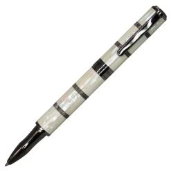 Promo ❤️ Monteverde Regatta 👩 Mother Of Pearl Rollerball Pen, Gunmetal Trim 😉