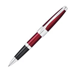 Hot Sale 💯 Cross Apogee Rollerball Pen, Red Lacquer & Chrome 🎁