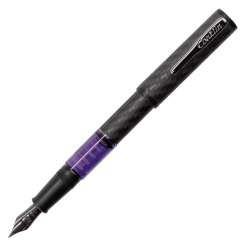 Best deal ???? Conklin Carbon Fiber Stealth Word Gauge Fountain Pen, Purple ⌛